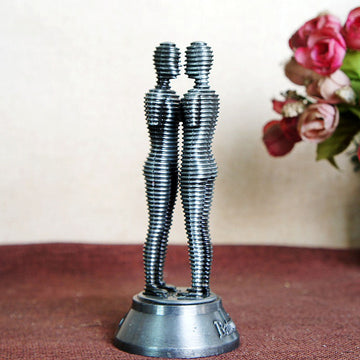 Famous Lover Statues Metal, Georgia Batumi Statues For Decoration Ali And Nino, Landmark Architecture Bronze, Home Decor